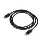 Akyga AK-AV-10 DisplayPort-kaabel, isane&ndash;isane, kullatud pistikud, 1,8 m, must