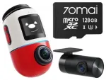 Dash Camera 70mai X800 Omni 4K/GPS/WiFi Dual Red + Card SD 70mai 128GB