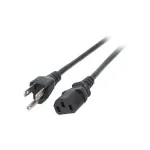 EFB ACCS Toitejuhe USA/NEMA-C13 Must 1,8m 3SJT AWG14x3C