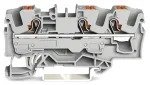 WAGO 2206-1301 3-juhiline l&auml;biv klemmliist nupuga 6 mm&sup2; hall