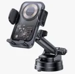 YESIDO 15W Suction Cup Car Wireless Charging Holder Black