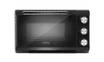 Caso TO 20 Design-Oven elektriline miniahi, 20 l, 1500 W, konvektsioon, grillvarras, taimer, kuni 230 &deg;C, jahe korpus, must