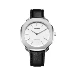 D1 Milano SSLL03 meeste k&auml;ekell 36mm kvarts roostevaba teras must sihverplaat