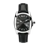 CHRONOTECH Naiste kvartskell CT7107L02 - 30mm roostevabast terasest korpus, valge sihverplaat, valge nahkrihm