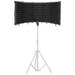 Mozos MSHIELD-CABIN-ECO akustiline isolatsioonikilp mikrofonile, 5 paneeli, must