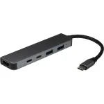 USB-jaotur Inter-Tech H-469-1 Type-C 5000 Mbit/s HDMI