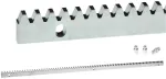 PSG Premium Gear Rack 60.051 for Sliding Gates - 8 mm Base Plate, M4 Module, 1 Meter, Galvanized Steel