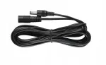 ESPE DC toite pikenduskaabel 5,0m 2x0,5mm&sup2; punutud DC pistik DC pesa 2,1x5,5mm must