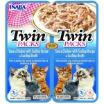 INABA Twin Tuna kana ja kammkarpidega puljongis &ndash; kassimaius 2&times;40 g