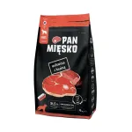 Kuiv koeratoit Pan Miesko Beef with Goat Adult Crunchy M &mdash; 9 kg, 30% valku, 20% rasva, gluteenivaba