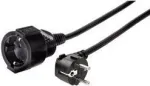 e+p SV 32 pikendusjuhe 3m must Schuko 1 pistikupesa 16A