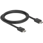 Delock - DisplayPort-kaabel - DisplayPort (M) lukustusega DisplayPort (M) lukustusega - DisplayPort 2,1 - 1,8m - Toetab 16K 60 Hz (15 360 x 8640), kuni 80 Gbps andmeedastust