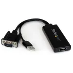 StarTech.com VGA-HDMI-adapter USB-heli ja -toitega &ndash; kaasaskantav VGA-HDMI-muundur &ndash; 1080p