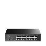 V&otilde;rgul&uuml;liti Cudy GS1016 &mdash; 16 pordiga Gigabit Ethernet (10/100/1000), 32 Gbit/s l&uuml;litus, riiulisse paigaldatav, toiteallikaga vahelduvvoolust