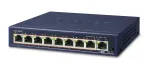 PLANET GSD-908HP - l&uuml;liti - 8 x 10/100/1000 (PoE+) + 1 x 10/100/1000 (&uuml;leslink) - lauaarvuti - PoE+ (GSD-908HP)