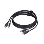 StarTech.com 1,8 m HDMI ja USB 5 Gbps KVM-kaabel, 4K 60 Hz, HDMI 2.0 ja USB kombokaabel KVM-l&uuml;lititele