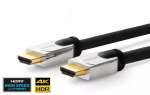 Vivolink Pro PROHDMIHDM1.5 HDMI kaabel metallpistikuga, 1,5 m, HDMI A-t&uuml;&uuml;p (standardne), Ethernetiga, must / h&otilde;bedane