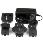 StarTech.com SVA9M2NEUA universaalne asendav alalisvoolu toiteadapter, 9 V 2 A, 100&ndash;240 V AC, M-t&uuml;&uuml;pi silindriline pistik, NA/EU/UK/AU pistikud