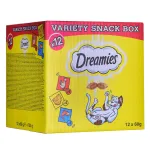 Dreamies Variety Snack Box maiustused kassidele, segu, 12 x 60 g