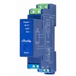 Sisseehitatav dimmer Shelly Pro Dimmer 0/1-10V PM &mdash; juhtmevaba, 110&ndash;240V, 3W ootev&otilde;imsus, sinine, 19&times;69&times;94 mm