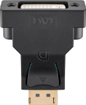 Goobay DisplayPort/DVI-D adapter 1.1 kullatud must