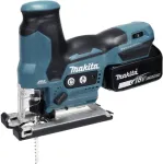 Makita DJV185RF1J akutoitel pendelpusle, 18 V, 3.0 Ah, koos aku, laadija ja kohvriga