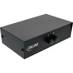 InLine AV-l&uuml;liti manuaalne 2-port 3x RCA IN/OUT komposiit must