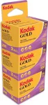 Kodak Gold 200 135/36 v&auml;rvifilm, 36 kaadrit, 3-pakk