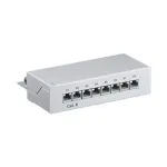 Wentronic Goobay CAT 6 Mini/Desktop Patch Panel, 8 Port, hall - STP Shielded, hall (93047)