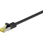 Wentronic Goobay Cat.7 toorkiuga &uuml;henduskaabel, S/FTP (PiMP), must, 2 m - LSZH halogeenivaba, vask, RJ45 pistik (91608)