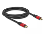 DeLOCK USB 2.0 kaabel USB USB-C isane isasele PD 3.0 100 W 2 m punane metall