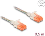 V&otilde;rgukaabel DeLOCK RJ45 Cat.6A 0.5m L&auml;bipaistev