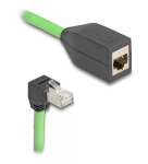 V&otilde;rgukaabel DeLOCK 80887 RJ-45 Cat6a 2m Must Roheline