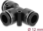 DeLOCK 60751 pneumaatiline T-liitmik 12 mm kahe kinnitusavaga