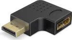Goobay DisplayPort nurgaadapter 90&deg; paremale must (77131)