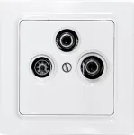 Eltako TV/RF/SAT-Cover Plate for E-Design55 TV55E/3-wg (30055840)