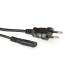 Toitekaabel ACT AK5417 Must 1 m CEE7/16 C7 pistikupesa