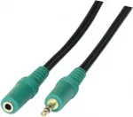 Audio kaabel Tecline 108864 1.8m 3.5mm Must Roheline