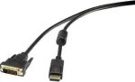 Renkforce RF-3301142 Videokaabli adapter 1 m DisplayPort DVI-D Must (RF-3301142)