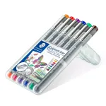 Staedtler Pigment Liner 308 tu&scaron;ipliiatsid, 0,5 mm, 6 tk komplekt