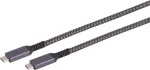 USB-C&ndash;USB-C kaabel ShiverPeaks 14-75004, USB 3.2 Gen 2 (10 Gbit/s), 1 m, must/valge