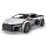 Jamara CaDA Audi R8 Coup&eacute; 1:14 hall, 2,4 GHz kaugjuhitav klotsikomplekt