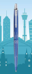 Klambriga sisset&otilde;mmatav pastapliiats Parker Jotter Special Edition Global Icons Sydney Blue