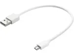 Sandberg MicroUSB s&uuml;nkroonimis-/laadimiskaabel 0,2 m, 0,2 m, USB A, Micro-USB B, USB 2.0, valge