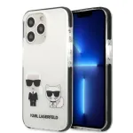 Karl Lagerfeld KLHCP13XTPEKCW K&otilde;va &uuml;mbris iPhone 13 Pro Max 6,7 inch Valge Karl & Choupette