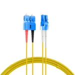 EFB Elektronik IPL-DF-LCUSCU-2-1000 Fiiberoptiline paigalduskaabel, OS2, 10 m, LC/SC, Dupleks, LSZH, Kollane