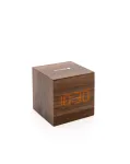 Evelatus Multifunctional Clock EMC02 Wooden - Digitaalne LED-&auml;ratuskell temperatuurin&auml;idikuga, pruun puidus&uuml;&uuml;