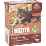 M&auml;rg kassitoit BOZITA Fresh Menu 370 g t&auml;iskasvanud kassidele, hirveliha maitsega, sojavaba, gluteenivaba