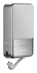 Power bank EcoFlow Rapid 5000 (Lithium-Ion 5000 mAh, PD fast charge, 30 W total, wireless, USB-C, Silver)