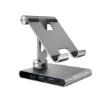 j5create JTS224-N mitme nurga all alus USB-C dokkimisjaamaga iPad Pro jaoks (Space Grey)